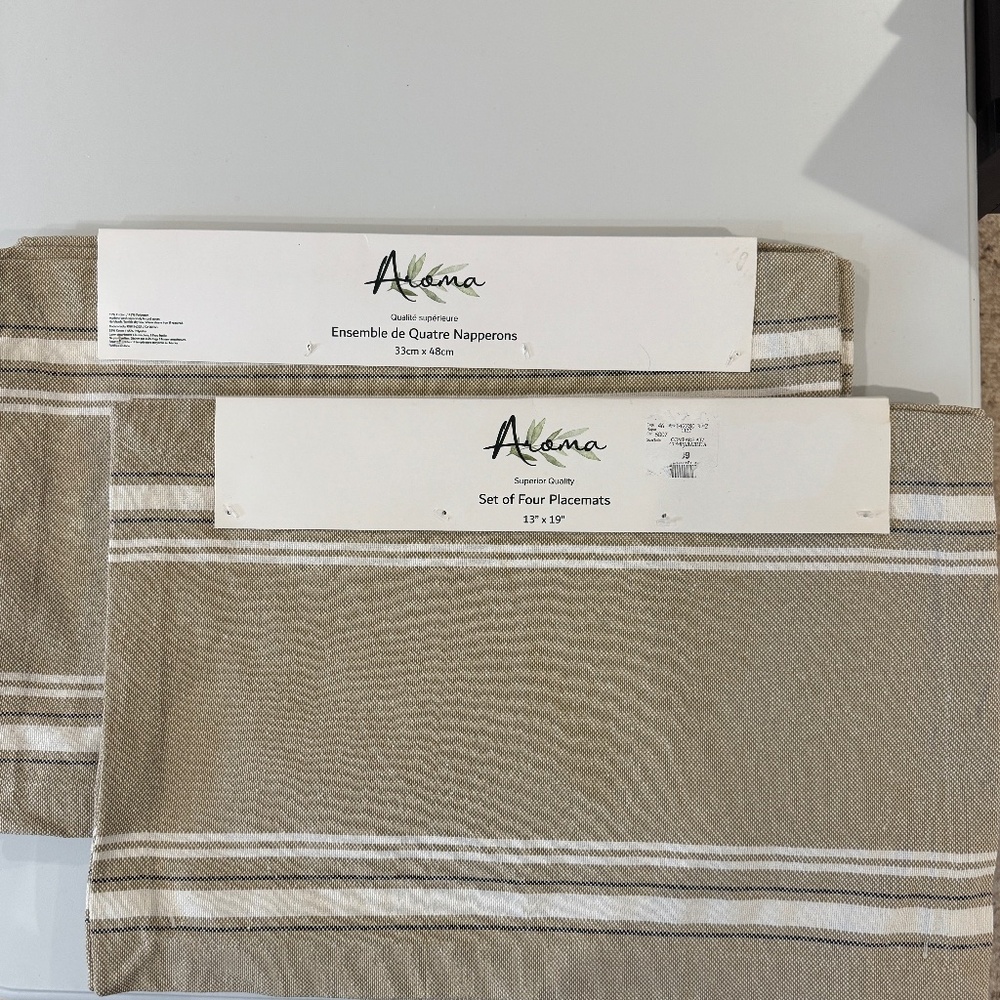 Cotton Polyester Placemats 13" x 19" - 8 placemats